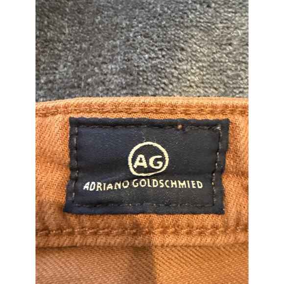 AG Adriano Goldschmied The Stevie Ankle Slim Straight Jeans 28R Orange Cotton B - Picture 10 of 12